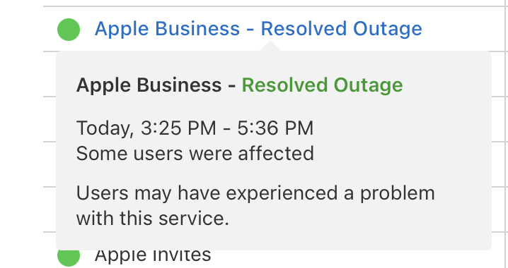 bdkjones's tweet photo. Explaining an Outage 101:

@Cloudflare: "John uploaded a bad config file at 08:24:47.252 UTC. It flipped bit 0x00007FF6E4D316D0 in datacenter 49 and brought down the whole Internet. This is unacceptable. We know you count on us. John has been shot."

@Apple: "Some users may have been affected by a service 'problem'. Pray we do not affect you further."