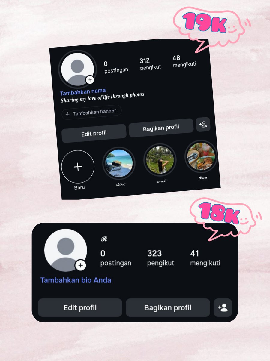 aktuarsia's tweet photo. 𐙚 ready akun instagram f300+ tahun 2026

✦ price :: 18k &amp; 19k

♡ personal account
୨୧ followers asli indo (no web/bot)
♡ bisa ganti nama &amp; usn
୨୧ wajib ganti data
♡ cocok untuk akun apapun

₊˚ tag. wtb wts need jual beli instagram ig akun acc account rl

#zonauang https://t.co/hlTnQlPycS