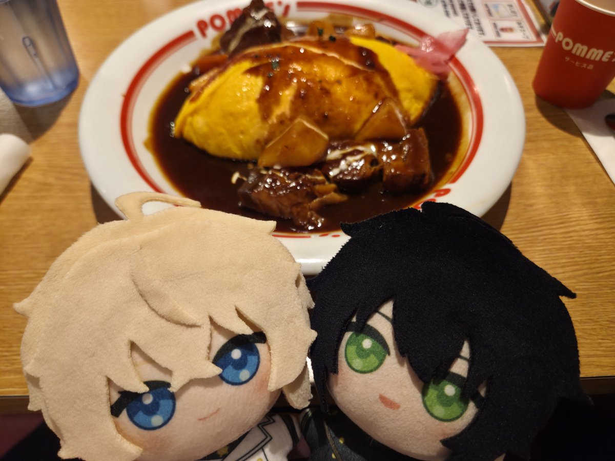 kinacoro99's tweet photo. ミカ優ちゃんでおむらいす食べた😋 https://t.co/ii662g8tzO