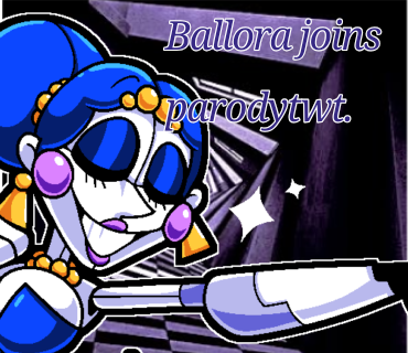 MinireenaMom's tweet photo. Hello, darlings! My little ones were making quite a mess so I was very late to the party! The elegant and wonderful Ballora is here!

[Ballora joins Frickbear's parodytwt!] https://t.co/Hy3fhUVCqg