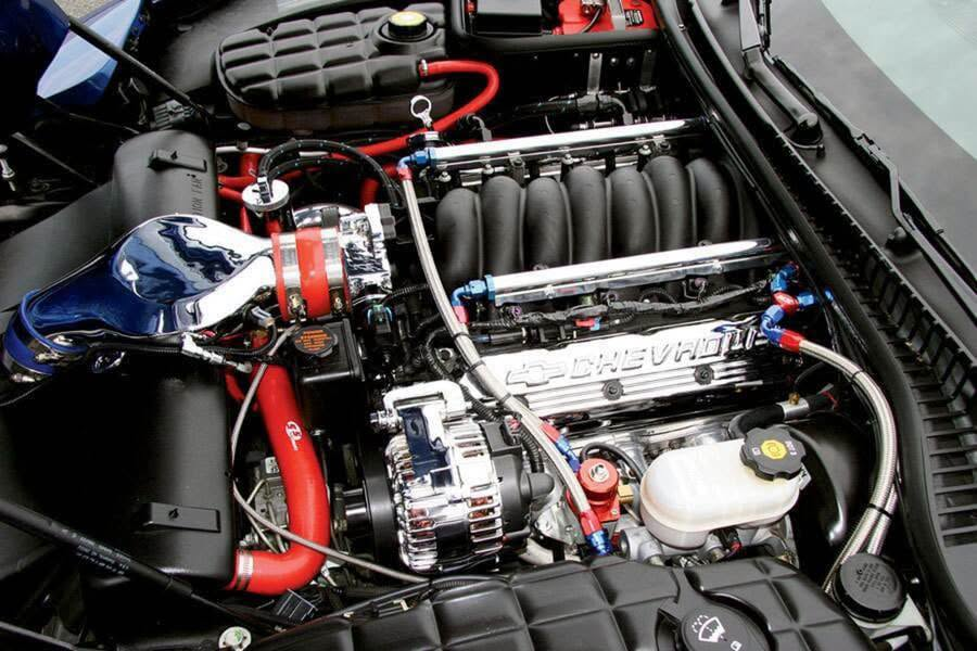DennisBrooks44's tweet photo. hevrolet Corvette Z06 C5 con motor LS6 Stroker a 382 ci, internos forjados y doble Turbocompresor Turbonetics soplando a 15 psi resultando en 834 WHP y 822 LB-FT. https://t.co/HEzX6H4997