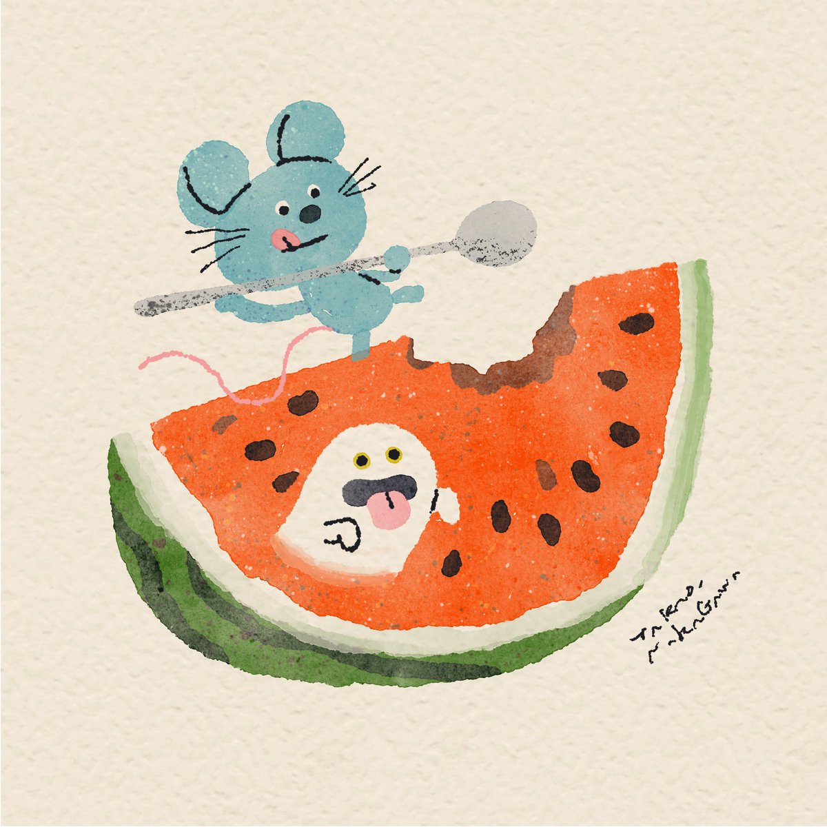 nakagawatakao's tweet photo. #スイカの日 https://t.co/qm2lfnvuFg
