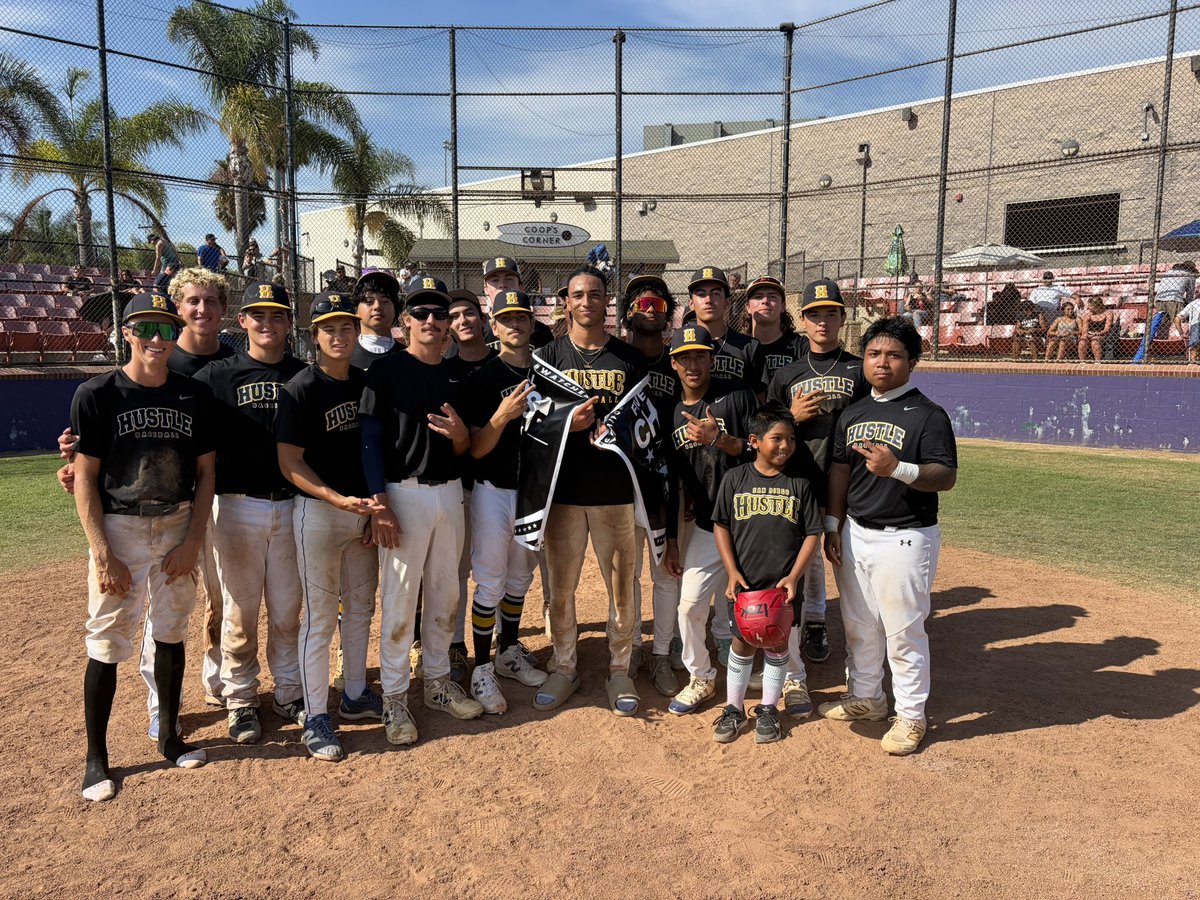 sdhustlesports's tweet photo. What a fun group and an incredible summer. I couldn’t be more proud of these guys and the hard work, commitment, and passion they’ve shown throughout the summer.

Although this is the end of the summer for this group together, it’s only the beginning of what I hope is an amazing baseball journey for each of them. It’s been an absolute pleasure watching them grow, compete, and continue to pursue their goals in this game. I’m grateful to have been a part of it and hope to be there every step of the way.

Couldn’t have asked for a better way to finish the summer. CHAMPIONS! 🏆⚾️