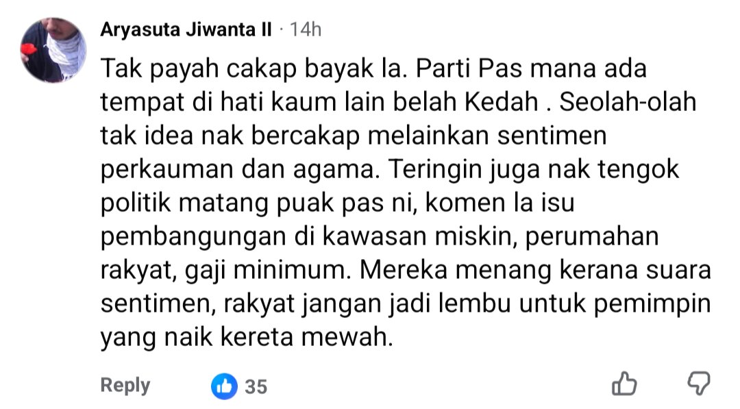FaktaBukanAuta's tweet photo. Marah geng Siam dgn statement rasis Sanusi.

Takdak pasai depa kena balik Thailand. 

Leluhur depa ada di sini sejak zaman pemerintahan Sultan Abdul Hamid Halim Shah lagi.

Tahun 1882 nun.

Di ruang komen, Siam Kedah bertekak dgn penyokong PAS. 

Haha. https://t.co/cegNHexWUO