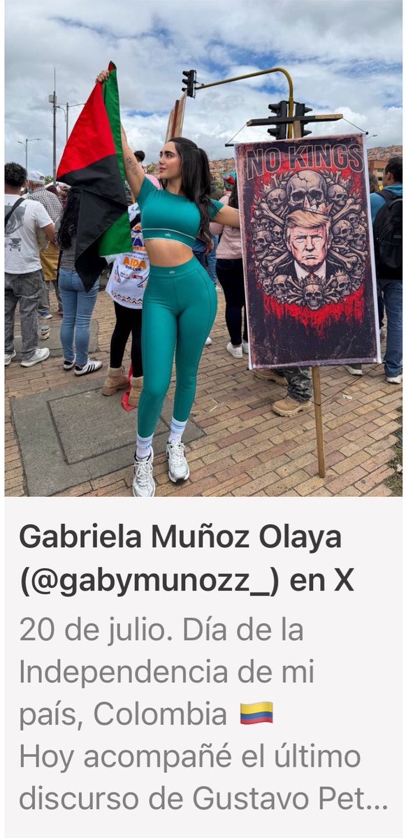 HELIODOPTERO's tweet photo. ¡Otra Guerrero uñilarga!

Acabo de recibir esta denuncia de una fuete muy seria que me pide anonimato :
👇👇👇👇👇👇

“Gonzalo, en la @AerocivilCol hay otra Juliana Guerrero.

“Terrible. Se llama Gabriela Muñoz 

“Tiene a su hermano, Santiago Muñoz, trabajando allí también.

“Gabriela recientemente saltó al Congreso llenita de plata.

“El hermano de Gabriela tiró desde un carro a la novia que era también contratista de la @AerocivilCol y a ella le tocó dejar tirado el contrato

“Gabriela ha sido la que manda, dicho por Luis Alfonso Martínez Chimenti, director de la @AerocivilCol 

“Tienen en común con Juliana Guerrero: ser jóvenes voluptuosa, no ser profesional y mover hilos del poder.

“Se aprovecharon de que el Presidente les dio confianza y amistad y convirtieron eso en privilegios corruptos”.