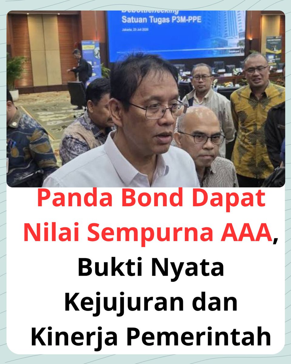 pintar_pendapat's tweet photo. Nilai Tertinggi Ini Juga Menegaskan Pengelolaan Fiskal Berjalan Hati-hati dan Terukur

Ada yang menyangsikan pernyataan pemerintah soal keberhasilan penerbitan surat utang luar negeri? Kini fakta berbicara sendiri. https://t.co/U2BSx98iud