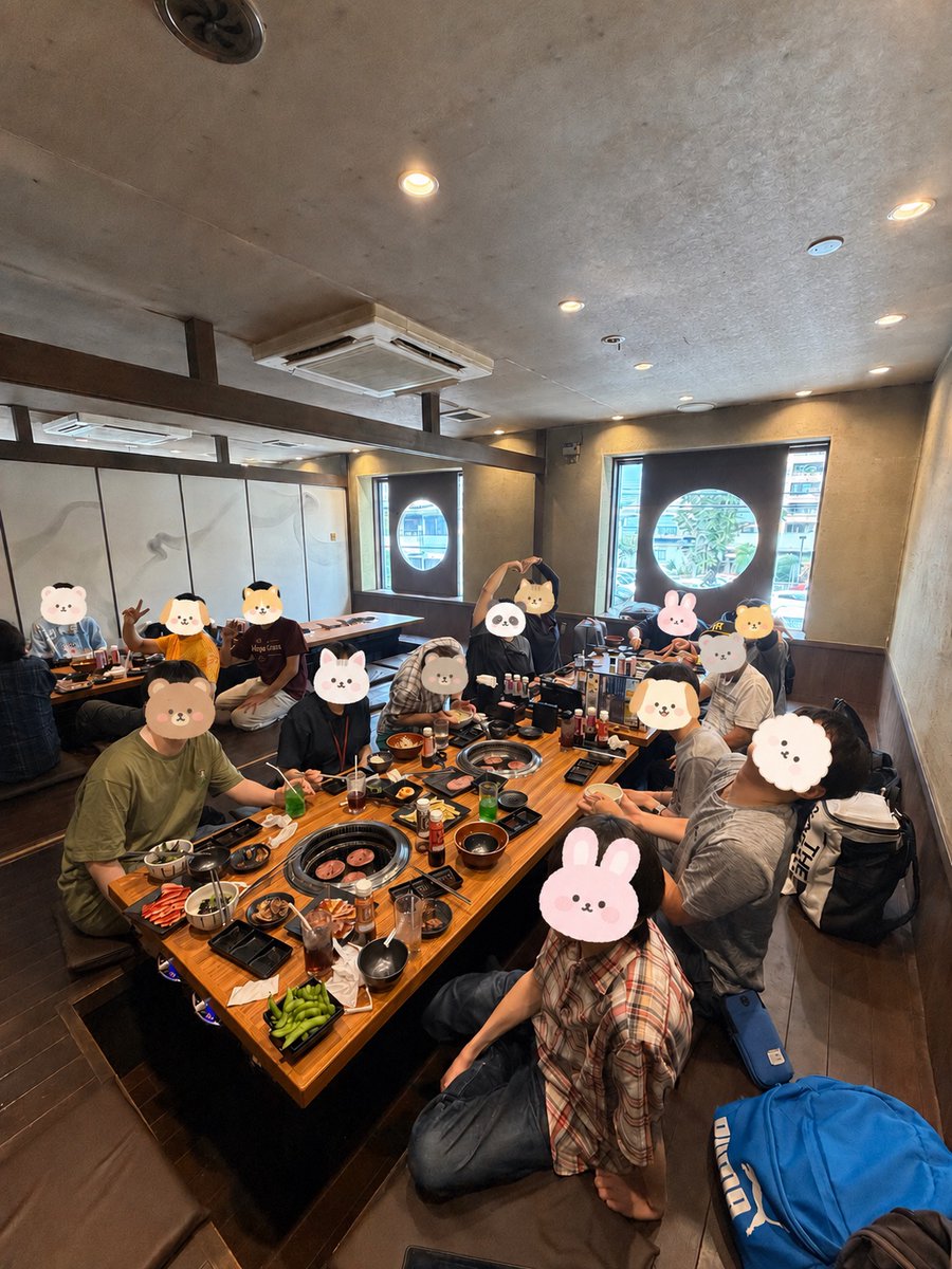 nexus_cfp's tweet photo. みんなで一緒に焼肉屋さんに行って美味しかった
食べ過ぎてしまったので次から気を付けます！🍖 https://t.co/nAO4Eps54q