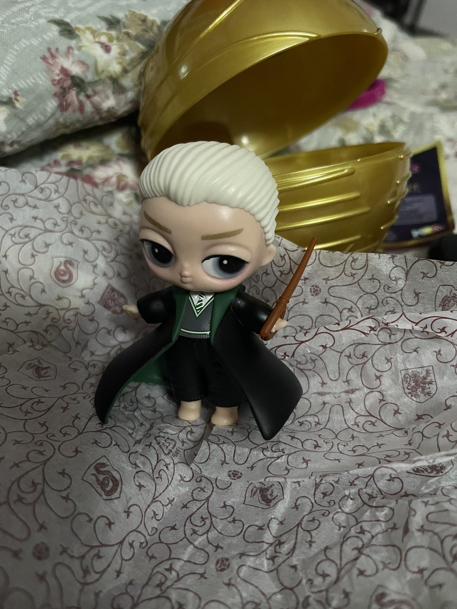 Finally1986's tweet photo. @MGAEnt So apparently, I finally got Draco...but… THE SHOES ARE MISSING!!! MY FATHER WILL HEAR ABOUT THIS!!!😩 https://t.co/fo7sHwABh2
