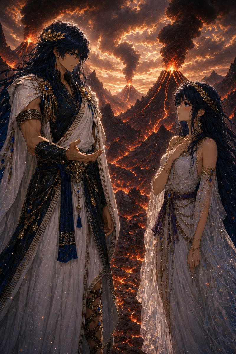 DCaorum's tweet photo. Darent tells Marinette that they must return to Olympus; perhaps they will find a way to regain their divinity.
#Marinette #Darent https://t.co/rRKGrda8fy
