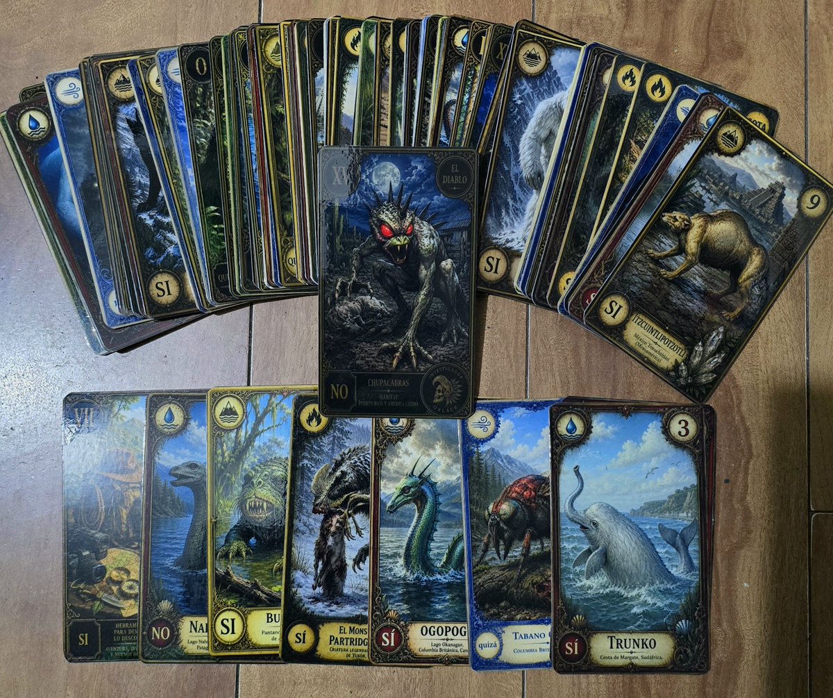 OxlackCastro's tweet photo. Adquiere el Tarot de Criptozoología con los criptidos más emblematicos, mandame un whatsapp al número +52 56 4442 2537 pregunta por envios a tu ciudad y país https://t.co/ER1IqPlG3J