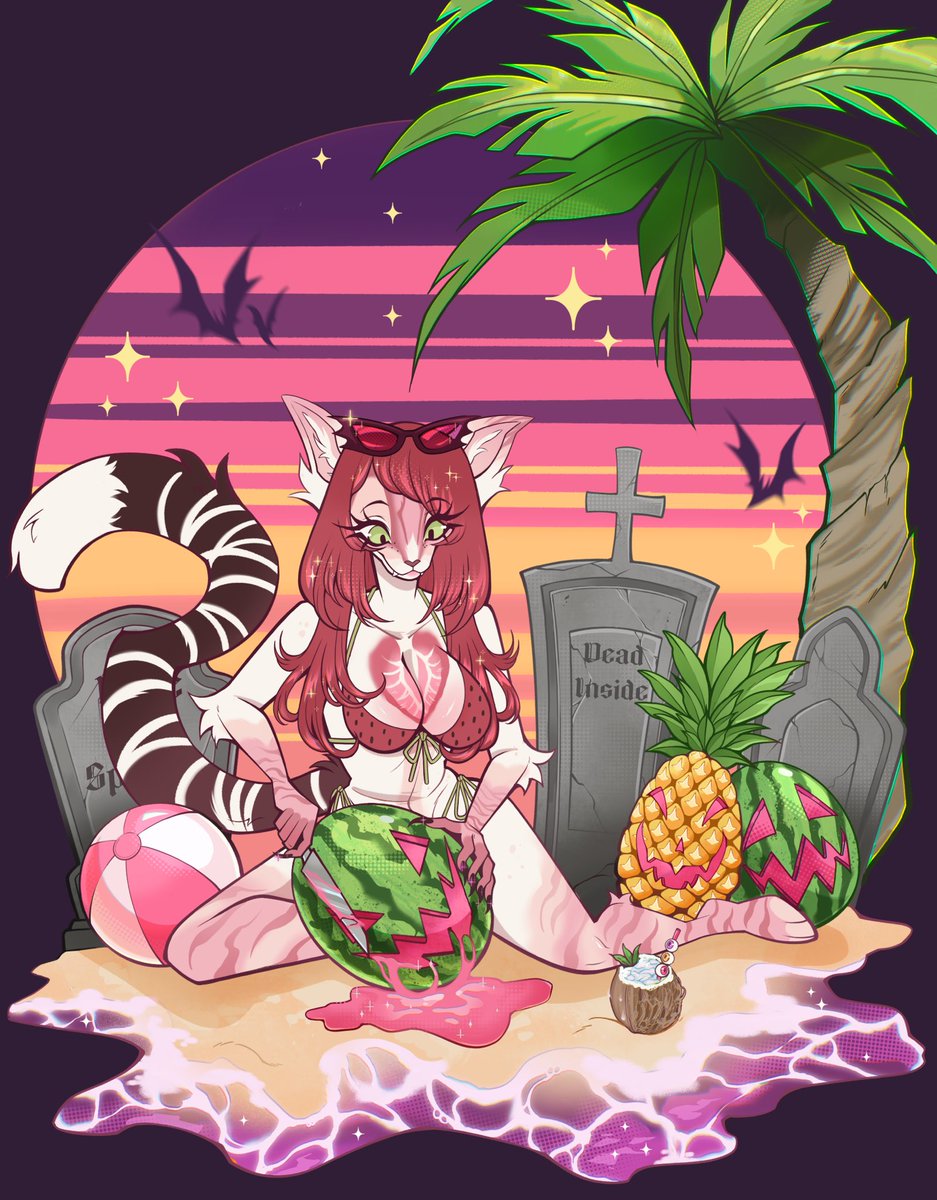 SpookieGhoulie's tweet photo. Watermelon Summer https://t.co/uEYYrEWZGo