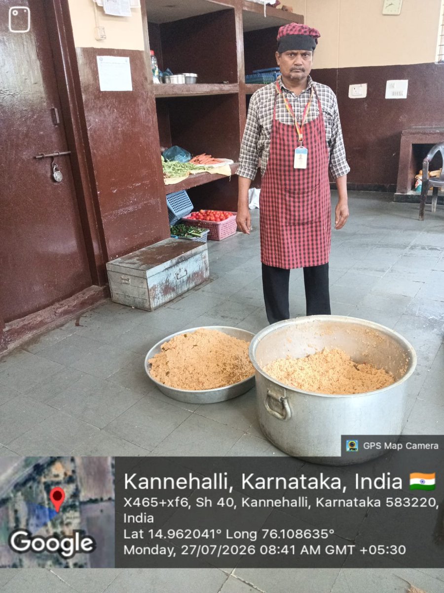 MdrsItagi's tweet photo. Breakfast 
#SocialAudit_SWDMeals 
#SocialWelfare_Karnataka https://t.co/x0XWSpxEh7