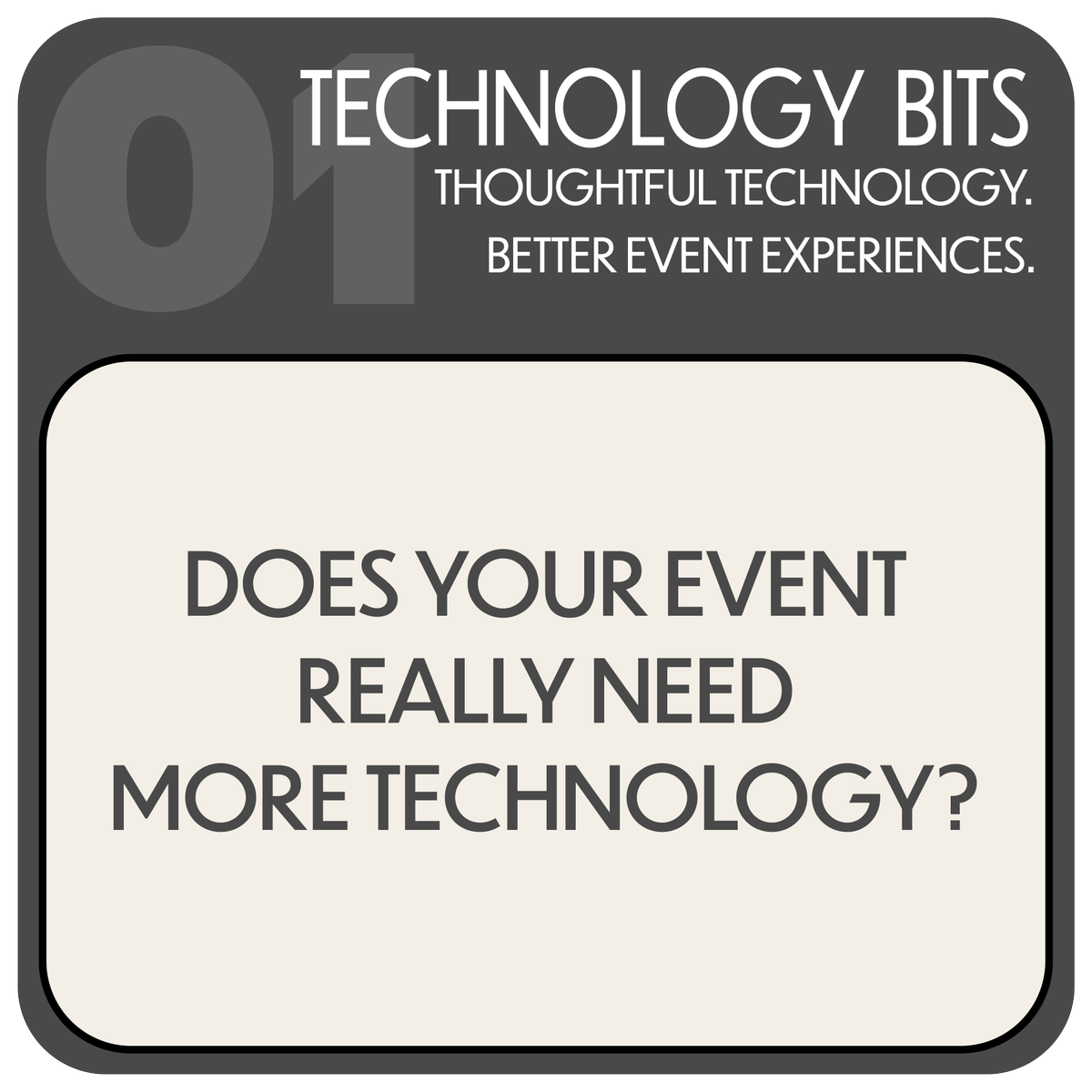 PowerEventGroup's tweet photo. Does your event really need more technology?

Before adding another feature, ask what problem it solves, who will use it, what new work it creates, and whether it makes the experience easier.

Capability matters. Usefulness matters more.

https://t.co/IDSWbiGiWy https://t.co/D5mZJCMXPv