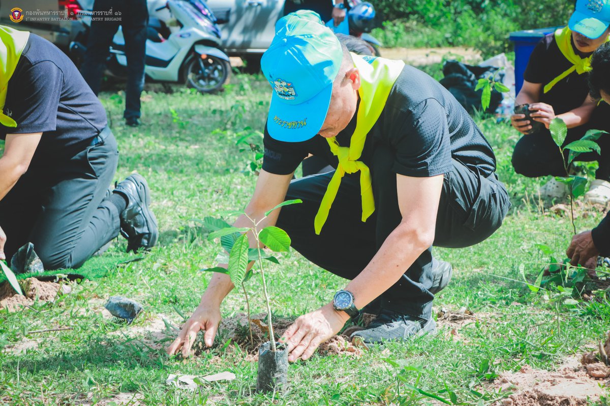 BINF161's tweet photo. โครงการจิตอาสาปลูกป่าเฉลิมพระเกียรติ  
 ร.16 พัน.1 ร่วมกับส่วนราชการ , ผู้นำชุมชนและประชาชนในพื้นที่ จัดกิจกรรม "โครงการจิตอาสาปลูกป่าเฉลิมพระเกียรติ  เนื่องในโอกาสวันเฉลิมพระชนมพรรษา พระบาทสมเด็จพระเจ้าอยู่หัว 28 กรกฎาคม 2569  
#เรารักในหลวง
#สืบสานรักษาต่อยอด
#ในหลวงรัชกาลที่10 https://t.co/pyCTR8wmsX