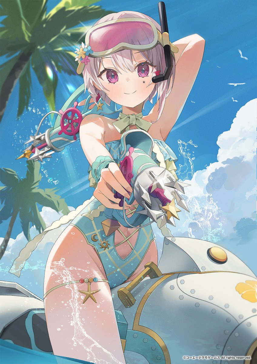 Atelier_Resleri's tweet photo. 【#アトリエサマー2026 キャンペーン🏖️】
今日はNel(@nel_dcm)さん
描き下ろしイラストをお届け✨

今年も夏を思いっきり楽しむヨハナ🤿
水遊びも全力💪

@Atelier_Resleriをフォロー＆本投稿をRPで、こちらのイラストを使用したポストカードが3名様に当たる🎁
#レスレリ https://t.co/5DSPcHqeNA