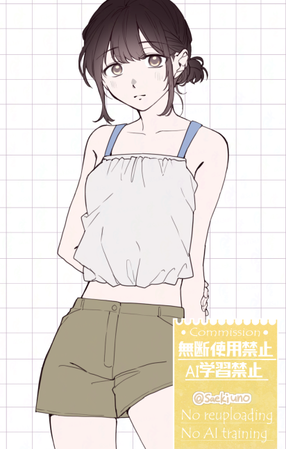 saekiuno's tweet photo. skeb作業進捗～の水着！ https://t.co/9N8fVN3Rv0