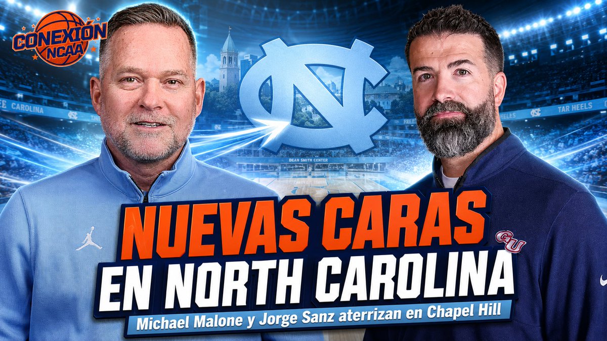 conexion_NCAA's tweet photo. NUEVO VIDEO EN EL CANAL 🚨

Michael Malone llega a North Carolina para liderar una nueva era en Chapel Hill. Allí va a contar con el español Jorge Sanz como asistente. 

NUEVAS CARAS EN NORTH CAROLINA - Michael Malone y Jorge Sanz aterrizan en Chapel Hill

https://t.co/VWAqrzOTJY https://t.co/lzK7Ookfsd