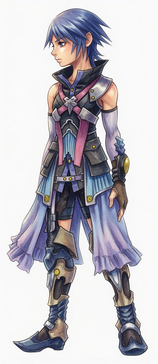 KHReboot's tweet photo. Aqua &amp; Stranded Aqua Reboot Design | Nomura Style

#kingdomhearts #Aqua #KingdomHeartsReboot https://t.co/xgWjvbdUg7