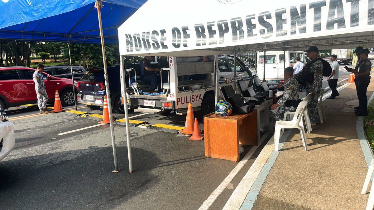 FrontpagePHNews's tweet photo. #LOOK: The Philippine Coast Guard deployed 10 K9-EOD teams and 300 personnel across Metro Manila to strengthen security for President Ferdinand Marcos Jr.’s 2026 State of the Nation Address at the Batasang Pambansa on Monday, July 27.

Courtesy: Philippine Coast Guard https://t.co/mLO74WAz4n