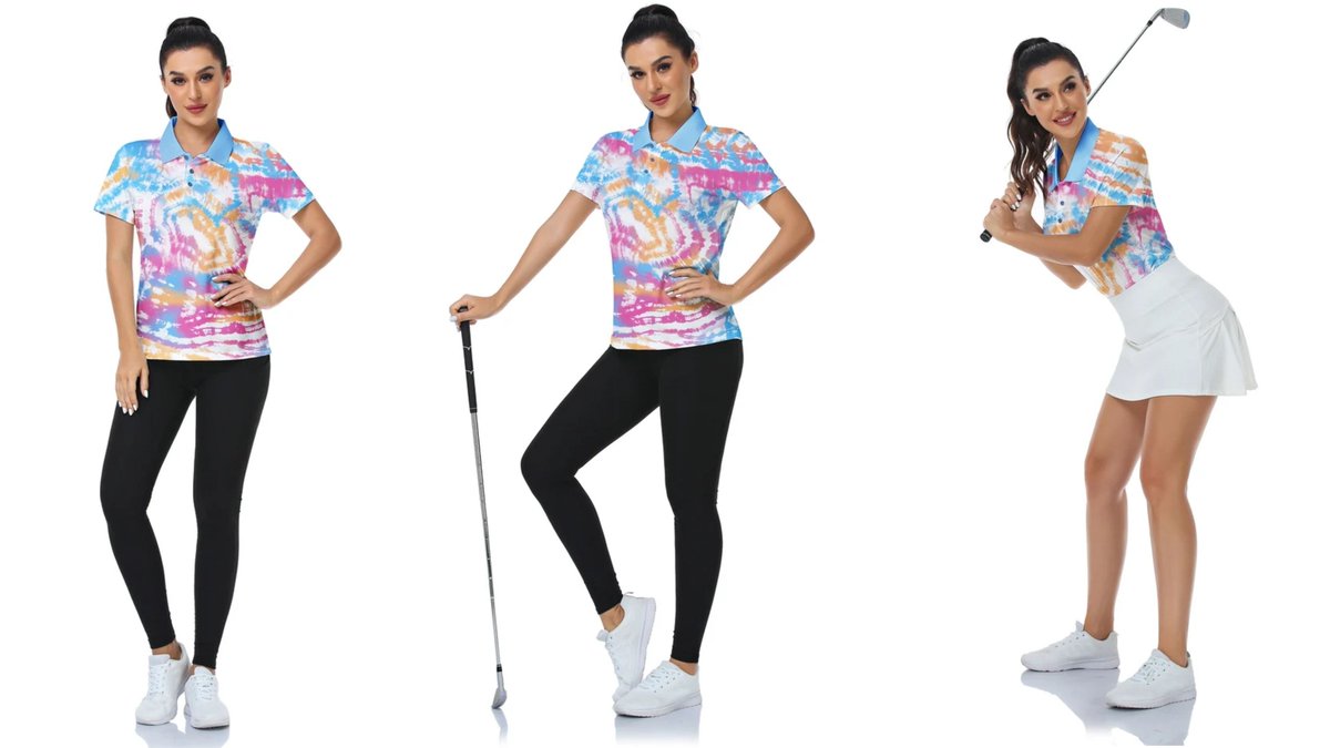Geeklighting24's tweet photo. Color that stands out. Performance that keeps up.

The Women's Tie-Dye Golf Polo delivers moisture-wicking comfort, a flattering slim fit, and all-day confidence on and off the course.

#WomensGolf #GolfStyle #Geeklighting https://t.co/bdhxicgsan