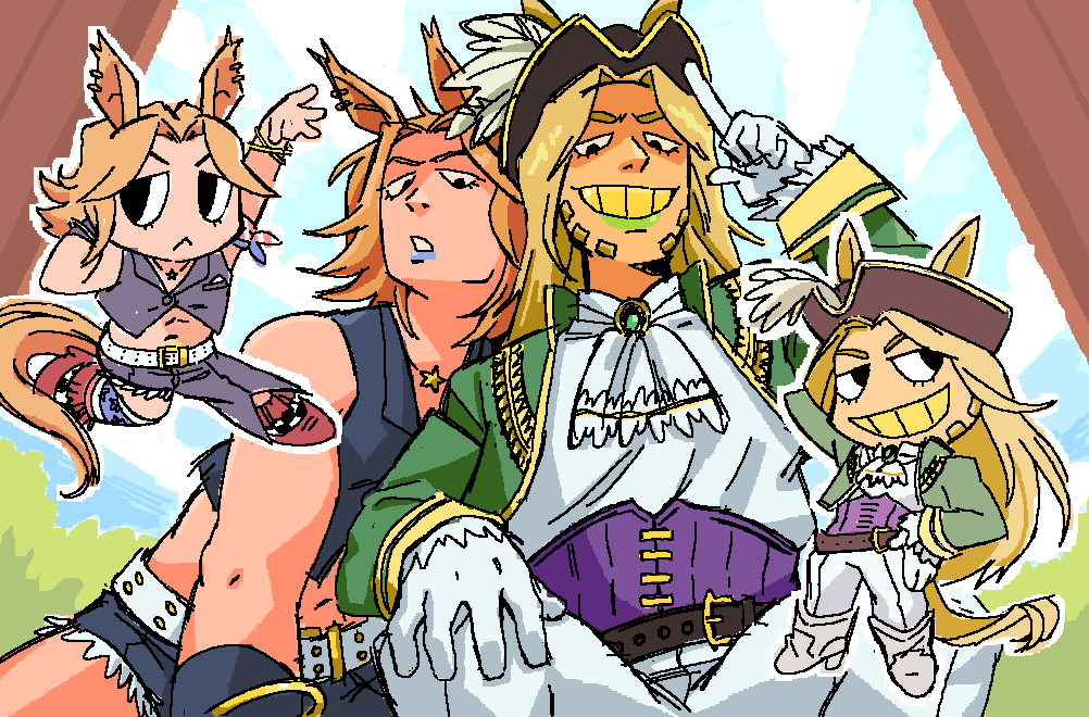 happyhorrorhare's tweet photo. ok but what if they were umas #gyjo https://t.co/9Qlvn2DvZH