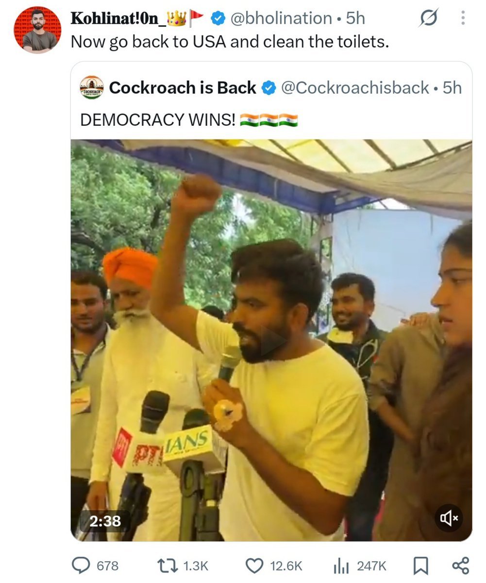 Kr_Rahul001's tweet photo. That's why reservation is needed https://t.co/BPLwjxjByL