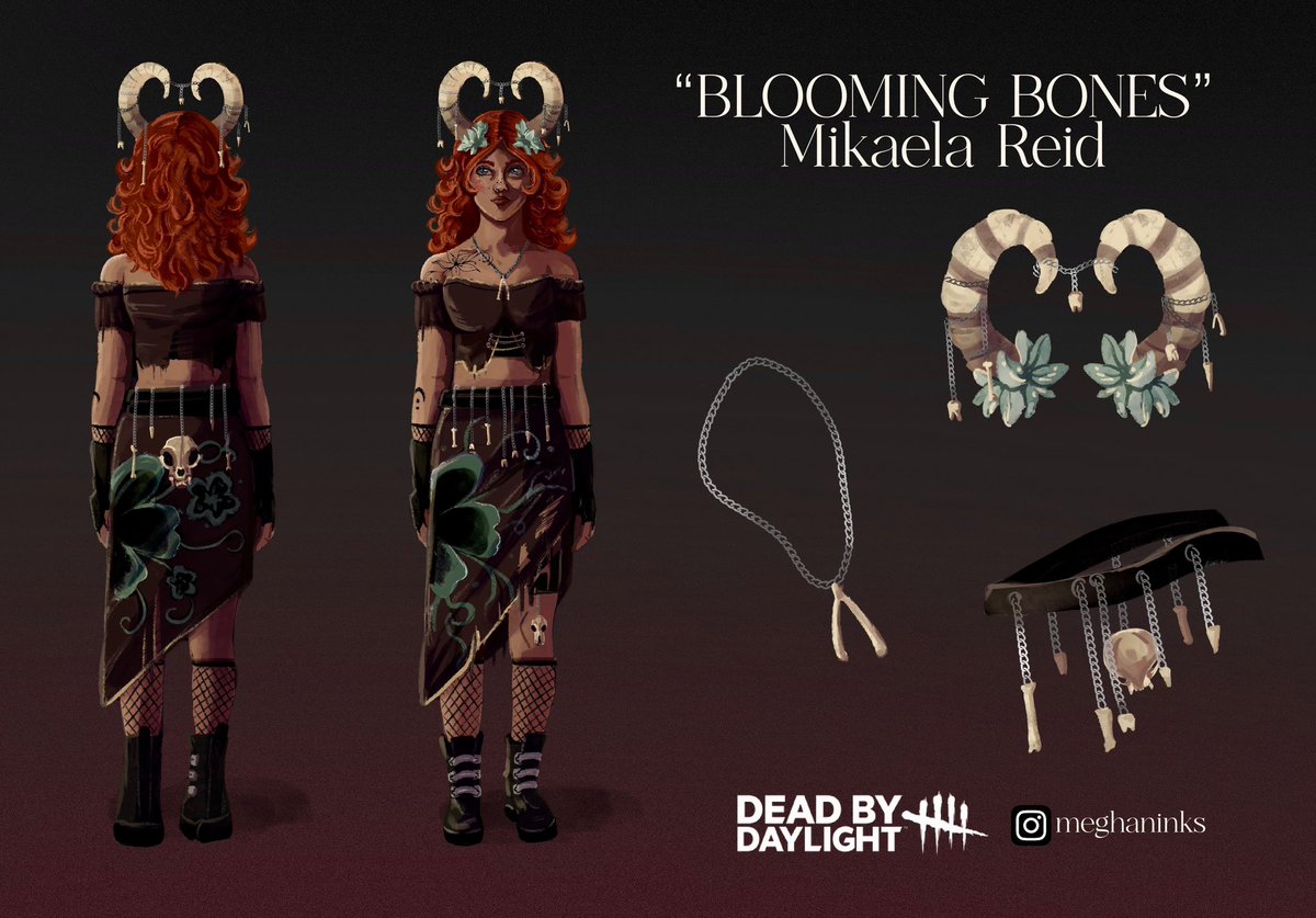 megm3gmeg's tweet photo. My dbd cosmetic design for Mikaela Reid!! #dbd #dbdfanart #dbdcontest https://t.co/lCVBOQ9rv5