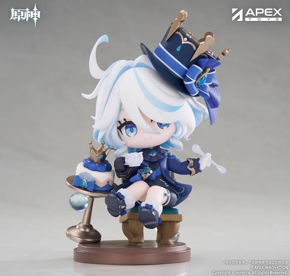 girlprincefuri's tweet photo. Furina having the most cutest figurines https://t.co/zY6WpkPBKw