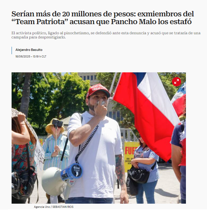 sca20988's tweet photo. @korro_e @latercera @Jou_Kaiser @el_tiopelao @MaxLobosCL @korro_e  no solo los medios  sino también  los   los santos de yesos  @MaxLobosCL @FcoMunoz_TP @el_tiopelao con que  ropa  se asen los  santos  si uno ase un contenido igual de ordinario , el otro funado por estafa , el otro en cana por  injurias y calumnias https://t.co/CJOVdnUcwT