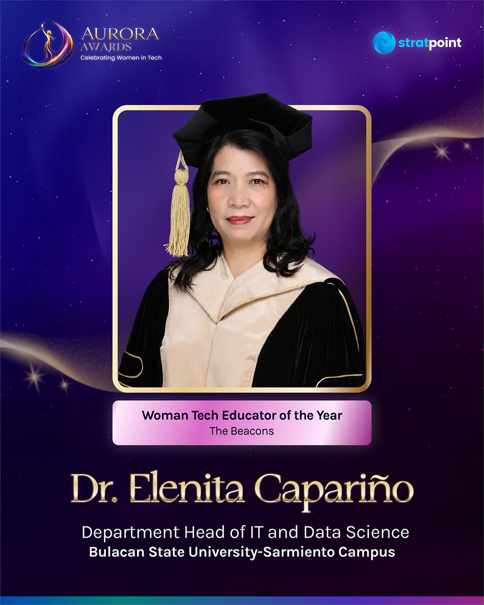 stratpoint's tweet photo. Strong technology ecosystems begin with educators who nurture potential. Dr. Capariño empowers the next generation of women technologists through industry-relevant education, mentorship, and career preparation.

🌟  https://t.co/tdLpMsJaED https://t.co/bBgvUJcCb4