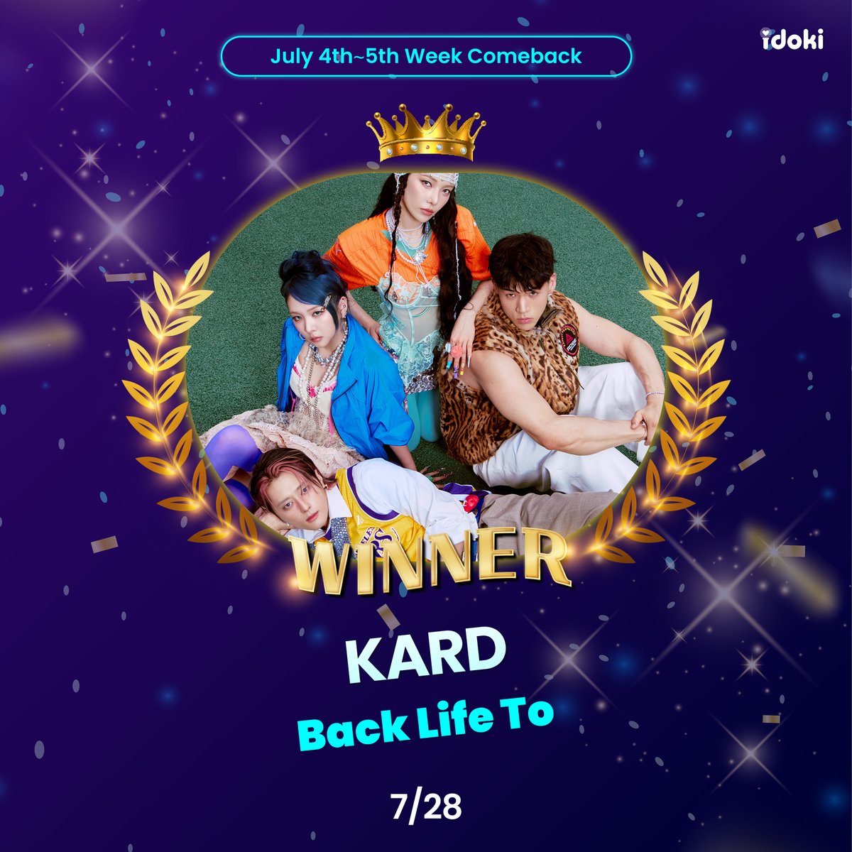 idoki_twt's tweet photo. 🏆
𝗶𝗱𝗼𝗸𝗶 Comeback Support Voting

7월 4~5주차 컴백 총공 투표 우승자
🏅 KARD – Where To Now? (Part.2) : NOWHERE

#KARD #카드
#BackToLife #NOWHERE https://t.co/Lb3pXec49R