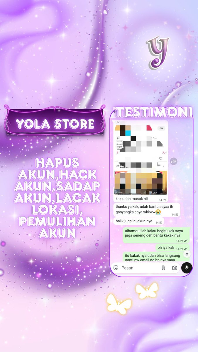 stuffanie_'s tweet photo. JASA PEMULIHAN AKUN | UNSUS UNSUSPEND &amp; HAPUS AKUN ALL SOSMED.

✅LUPA PASWORD/KE HACK
✅JASA SADAP WA/ LACAK LOKASI
✅JASA HAPUS AKUN
✅JASA HACK/PULIHKAN AKUN EMAIL,GMAIL,INSTAGRAM,TWITER, FB,TIKTOK,LINE.DLL

Konsultasi whatsapp di bio.❗️
#zonauang https://t.co/2BaM0Fuxlv