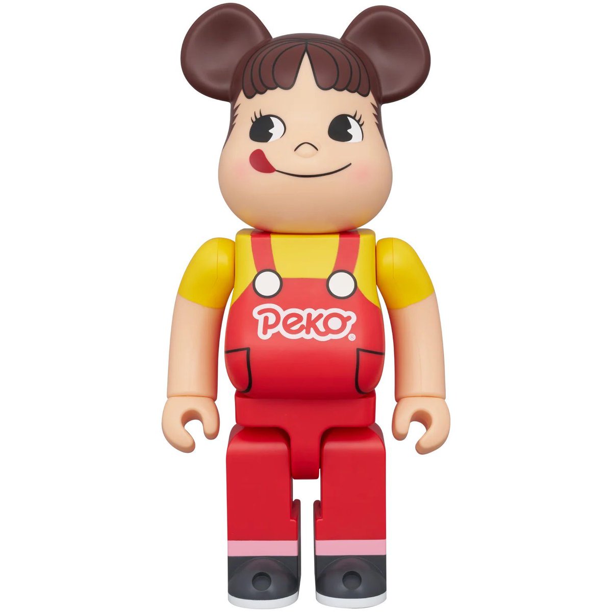 限定品発売のお知らせ (BE@RBRICK ペコちゃん（オーバーオール）赤 400