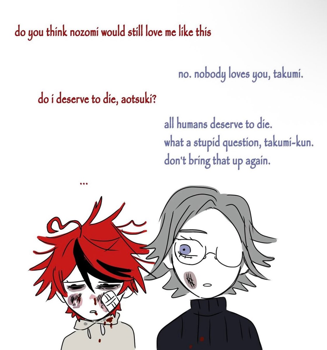 ilikebarnacle's tweet photo. Old eitaku drawing inspired by my fic. https://t.co/CnDptGo4Vg