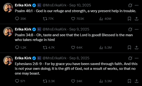 DaniHasReceipts's tweet photo. Baron brought up a point tonight that has bothered me for a while. These verses interpreted to plain language suggest she was bracing herself - 
9/8: This isn't anyone's doing, it's God's plan
9/9: He's blessed and safe with God
9/10: God help me through what's about to happen https://t.co/DxmN4GDhGq
