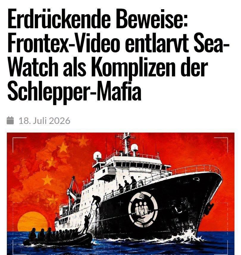 daniel_gugger's tweet photo. 888 Wird diese kriminelle Schleuserbande jetzt weiter mit Steuergeld gefüttert Herr Klingbeil und Merz ? 

Die Masken sind gefallen. 

Im Mittelmeer geht es nicht um Seenotrettung, sondern um die Schleusung von #Migranten nach Europa. 

Dies wird durch bislang unveröffentlichtes Überwachungsmaterial der EU-Grenzschutzagentur Frontex deutlich.

 Aufnahmen vom 11. Mai zeigen, wie das NGO-Schiff SeaWatch 5 vor der libyschen Küste mit paramilitärischen Menschenschmugglern zusammenarbeitet. 

Das ist ein perfekt orchestrierter Taxi-Dienst für die organisierte Kriminalität.

https://t.co/gjGM7H3FuM