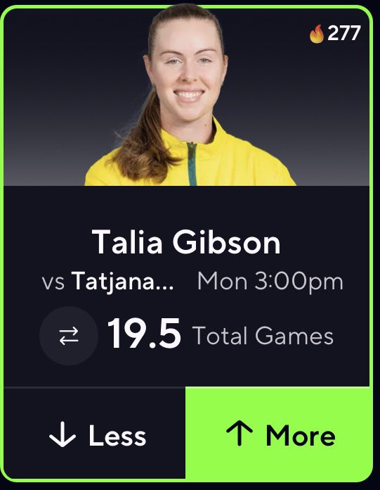 pickfinderapp's tweet photo. 🎾TENNIS POTD🎾

📈 TALIAS LINE WAS AT 21.5‼️THIS LINE AT 19.5 IS INSANELY GOOD VALUE CONSIDERING ITS FAVORED TO GO OVER BY 53% AND THESE PLAYERS ARE ONLY 5 RANKS APART, THIS WILL DEFINITELY GET BUMPED SO TAKE THE VALUE WE POST.

❤️ IF TAILING LETS CASH https://t.co/OCMy8M8UYs