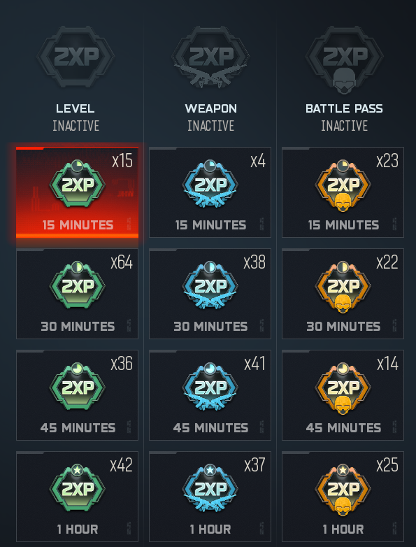 Mellaaee's tweet photo. anyone else an xp token hoarder? 😅 #callofduty https://t.co/6a8iCMF52d