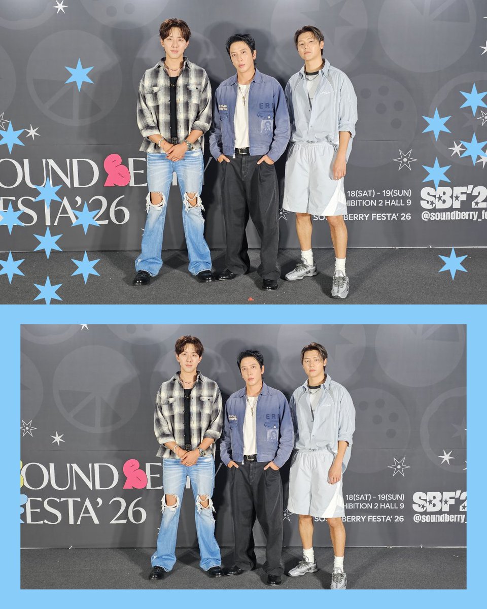 soundberryfesta's tweet photo. 𓇼SOUNDBERRY FESTA' 26𓇼

씨엔블루 X SBF' 26

🎧𝗦𝗘𝗧𝗟𝗜𝗦𝗧
❶ 99%
❷ Coffee Shop
❸ I'm Sorry
❹ Domino
❺ Radio
❻ 과거 현재 미래 (Then, Now and Forever)
❼ Can't Stop
❽ 외톨이야
❾ 헷갈리게 (Between Us)
❶⓿ Killer Joy
❶❶ In My Head

#SBF26 #사베페26 #사운드베리페스타 #씨엔블루

✸ 씨엔블루가 답한 사베페 Q&A도 함께 확인해 보세요  ͙ᐟ