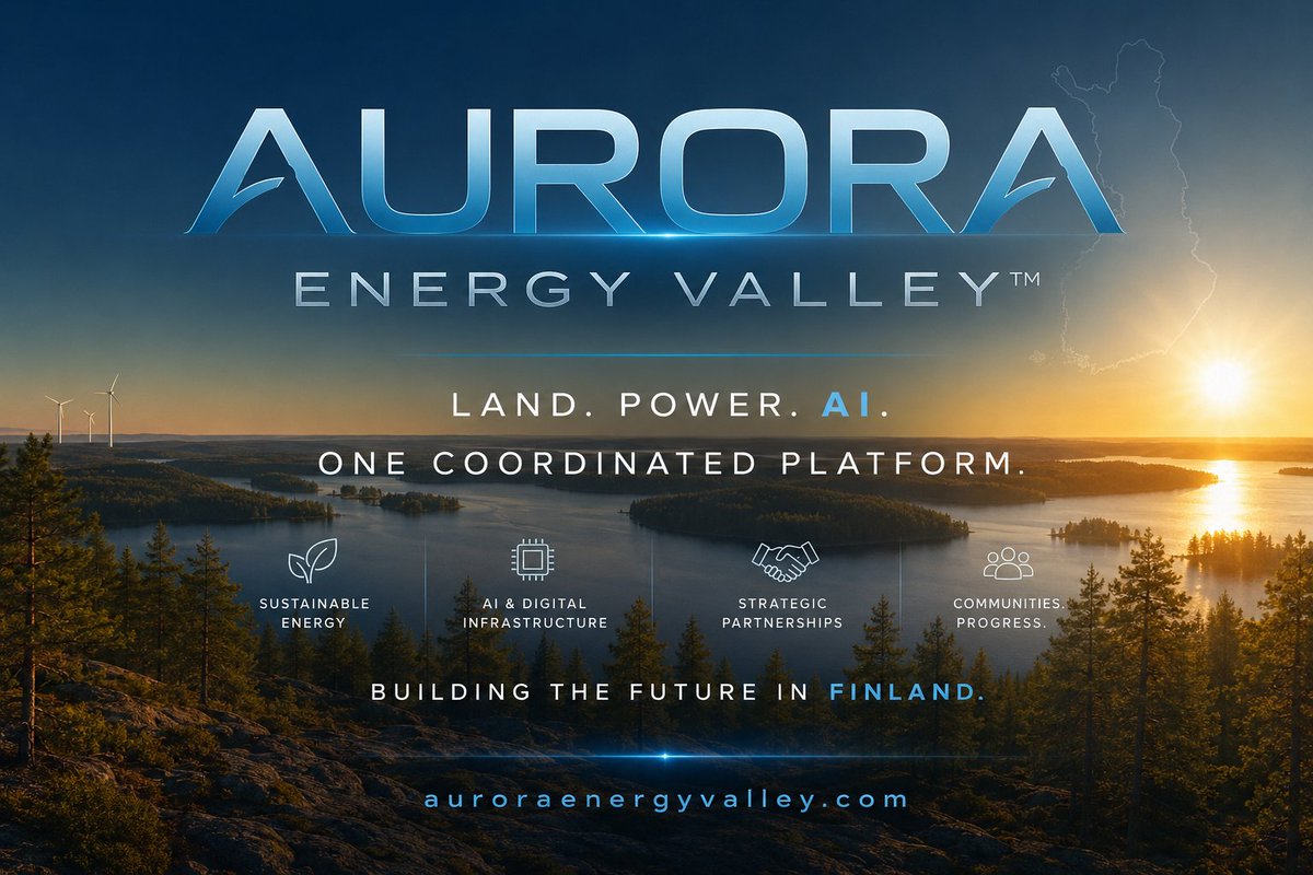 AEV_FINLAND's tweet photo. AI needs more than compute. It needs energy, land and execution. That's what Aurora Energy Valley™ is building. #AI #Infrastructure
https://t.co/HHqKovEghL https://t.co/7NVGbMWkr9