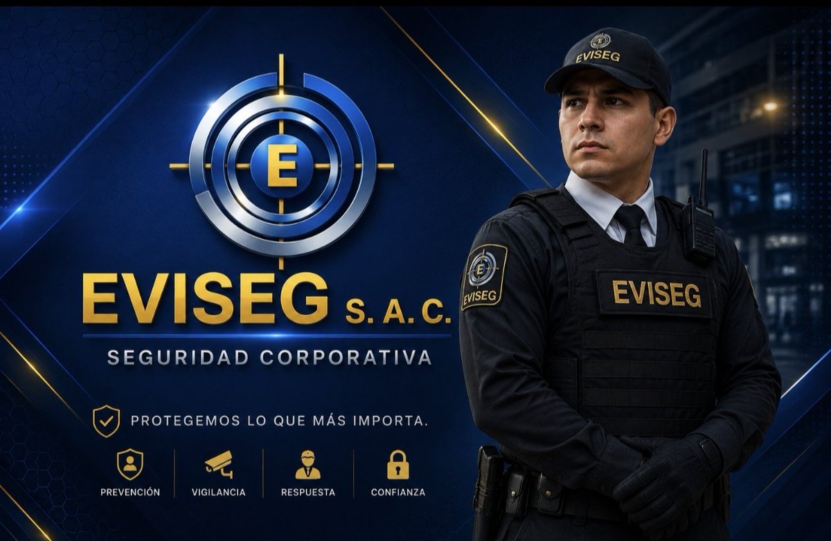 EvisegP's tweet photo. EVISEG S.A.C. 16 años cuidando de ti, y de tu empresa, las 24 horas.
#EvisegsacPerú  #SeguridadCorporativa https://t.co/VaBBWNVCqf