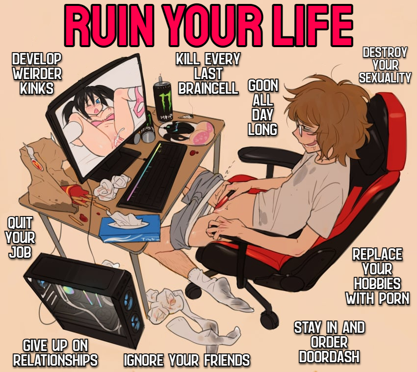 GoonerCaps2DFD's tweet photo. "Just one more hour", "Just another hit and I'll be done" "Once I start dating someone I'll stop watching porn". Stop lying to your loser. You're hopelessly addicted at this point. Keep fetishizing your slow decent into porn fueled, life ruining bliss. https://t.co/Ww1dkfOpkf