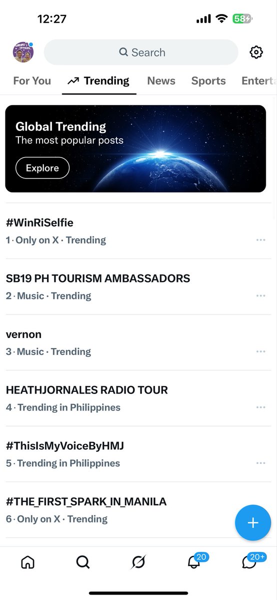 WinRiOFC's tweet photo. #WinRiSelfie naman ang top 1 so mukhang nagmerge nga sila ng
WINRI SA SONA

tapos trending din ang DAWD AND MOWM at God Gave Me You https://t.co/rSN9YKyYEM