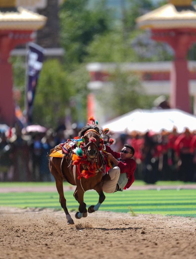 KangbaTV's tweet photo. The 44th #Yushu horse racing festival kicked off in Yushu #Tibetan Autonomous Prefecture, northwest China's #Qinghai Province, and will last until August. #horseracing #festival https://t.co/ZxJ1EtilX0