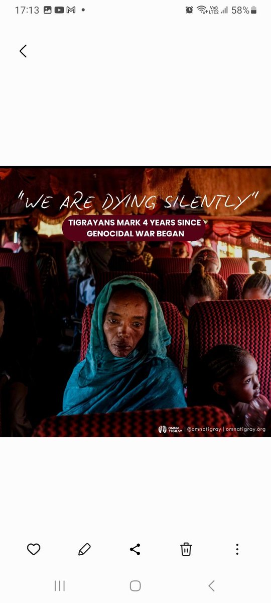 ShewitHzkias1's tweet photo. Day: 2091 #TigrayGenocide
Let's be the voice 4 z voiceless z people of Tigray #አዮና_አይንረብርብ
#TigrayISCalling
#NeverGiveUp on #Tigray
#ድምጺውፁዕህዝቢይሰማዕ
#SaveTigray
All eyes on Tigray‼️
All eyes on Tigray ‼️
All eyes on Tigray ‼️
All eyes on Tigray ‼️ https://t.co/dWbgqxbfjW