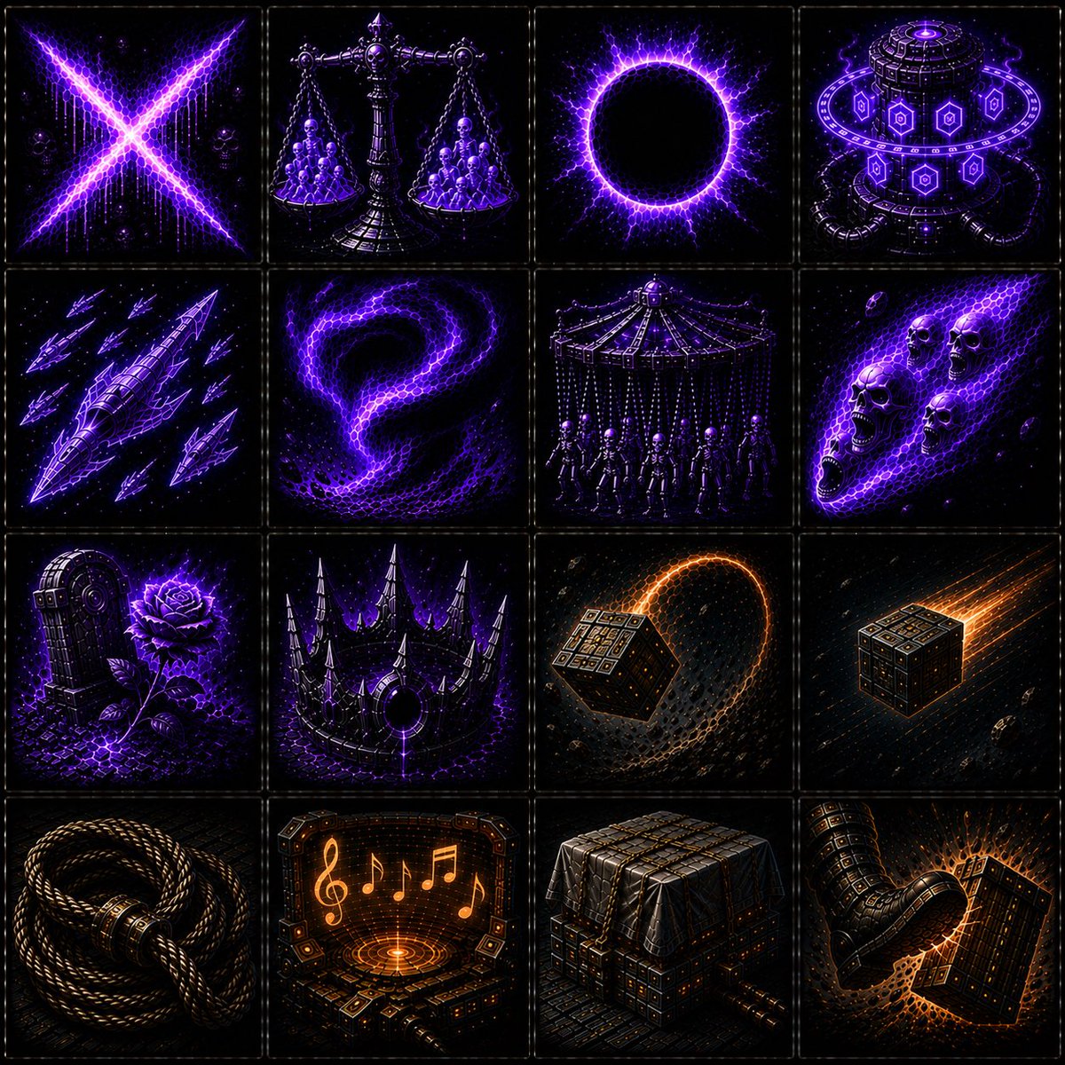 Gates_Reloaded's tweet photo. @ArtdoraArt Pixel but not not necessarily 8 bit. Here is a collage of some of the card art works if it’s helpful: https://t.co/f0GtwH4OyC