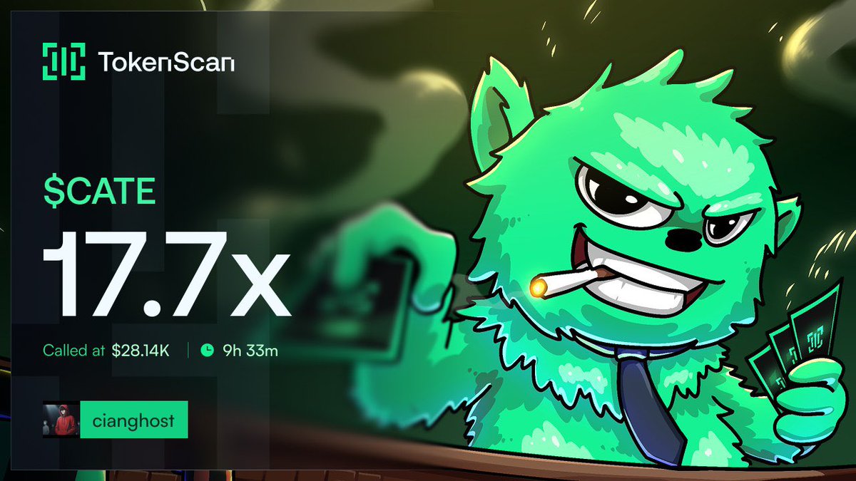 cianghost1's tweet photo. 17.7x
$CATE

75KWXZ8kj1VfaJCyTeZvvrK8KfKen7Q6Dgi3dhggdoge https://t.co/6NjbV7NCUT