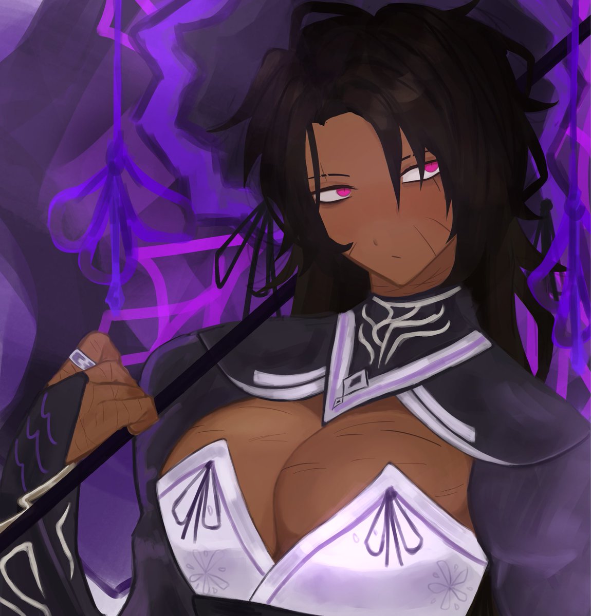 mishimaflop's tweet photo. dulci heath !!!!! when dat evil femme vampire tryna feast on ur blood but its Lowkirkenuinely ok bc she fine as hell (crazy) #lcb7 https://t.co/BCGUD1BV9b