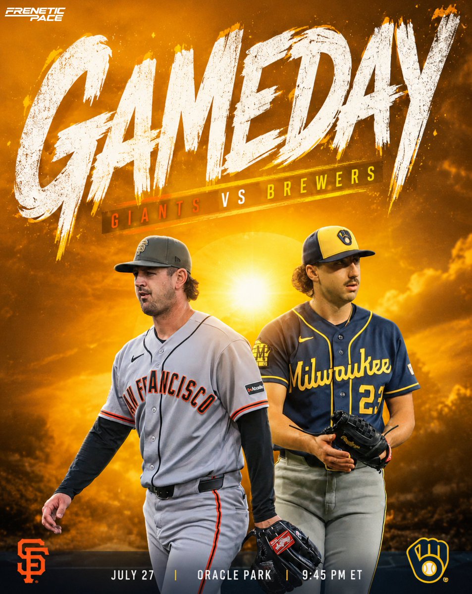 FPSportsMedia's tweet photo. Brandon Sproat takes the ball for Milwaukee against Tyler Mahle as the Brewers open a three-game set in San Francisco

#BrewersVsGiants #MLB2026 #BrandonSproat #TylerMahle #OraclePark #BrewCrew #FreneticPaceSports

Read Here:

https://t.co/Odc73nsmNF https://t.co/gCI626O0F9