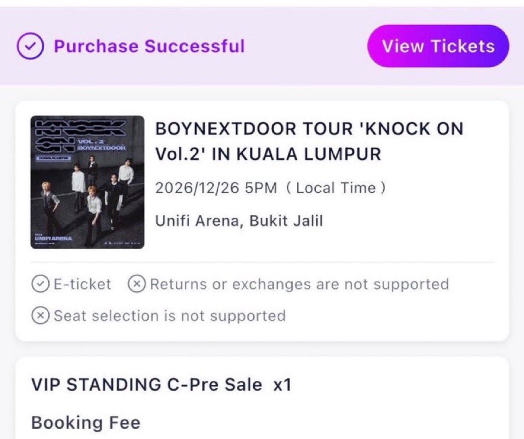 btskpayg3's tweet photo. WTS lfb
𝗕𝗢𝗬𝗡𝗘𝗫𝗧𝗗𝗢𝗢𝗥 𝗧𝗢𝗨𝗥 ‘𝗞𝗡𝗢𝗖𝗞 𝗢𝗡 𝗩𝗼𝗹.𝟮’ 𝗜𝗡 𝗞𝗨𝗔𝗟𝗔 𝗟𝗨𝗠𝗣𝗨𝗥 🇲🇾

✅available 
•x2VIP STANDING C
• x2 PS3
•x2 PS5

side by side ✅️
foreigners can buy also

DM if interested 
Bndinkl 
#KNOCK_ON_Vol_2_IN_KUALALUMPUR #BOYNEXTDOORinKL https://t.co/GpswVonJCk